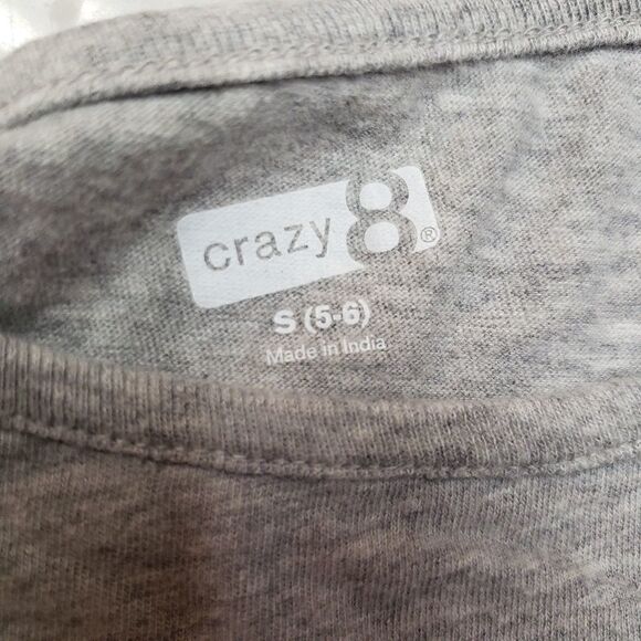 Crazy 8 Kids Sequin Fox Gray Long Sleeve pullover Shirt, Small 5-6 - Picture 6 of 13